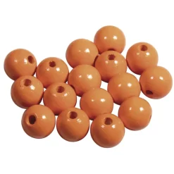 Cuentas de madera Naranja Rayher 12mm