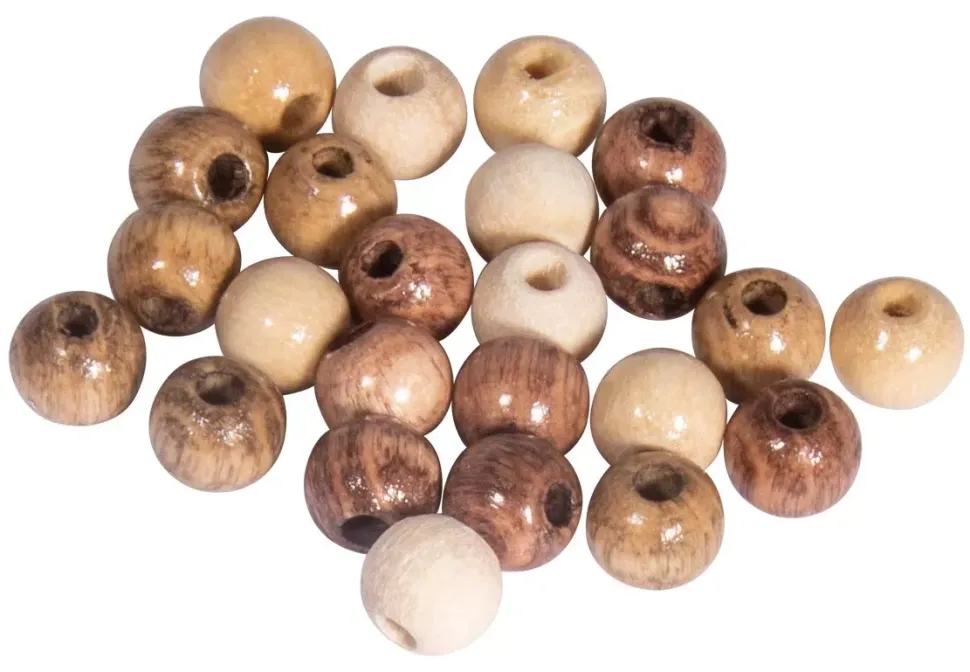 Cuentas de madera Natural Rayher 6mm