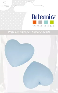 Cuentas de silicona Corazón Azul My little Baby Artemio
