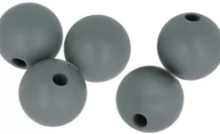 Cuentas de silicona Gris My little Baby Artemio 10mm