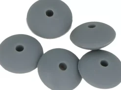 Cuentas de silicona Óvalo Gris My little Baby Artemio