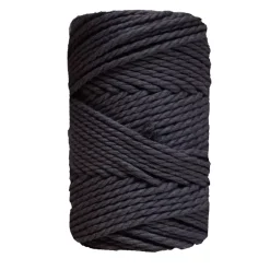 Cuerda de Macramé 3 cabos Negro CasaSol 5mm