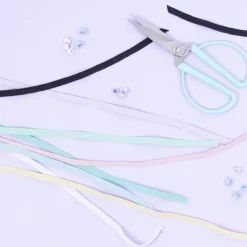 Cuerda elástica plana Blanca Craftelier 5mm