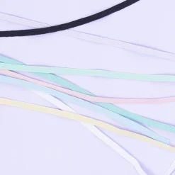 Cuerda elástica plana Blanca Craftelier 5mm