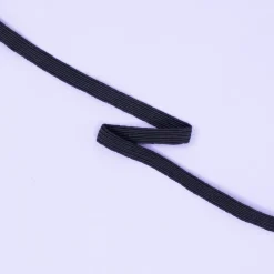 Cuerda elástica plana Negra Craftelier 5mm