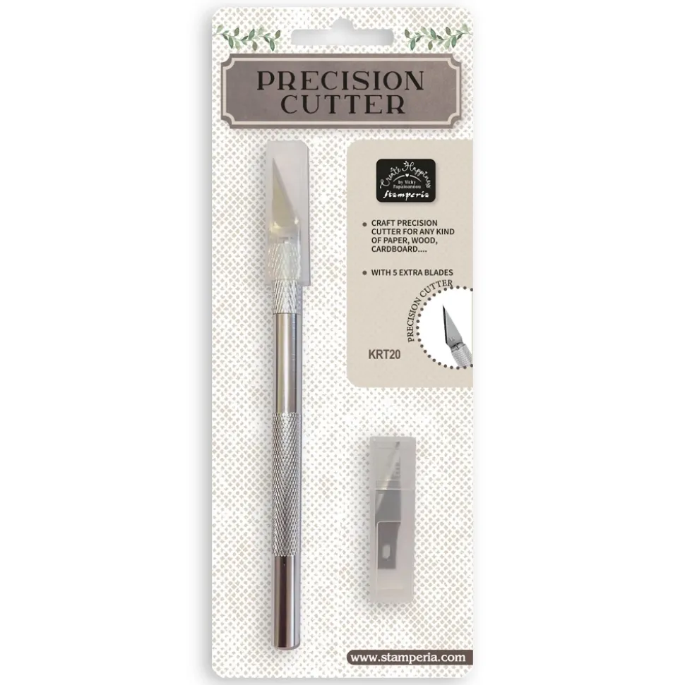 Cutter de precisión con 5 cuchillas Create Happiness Stamperia