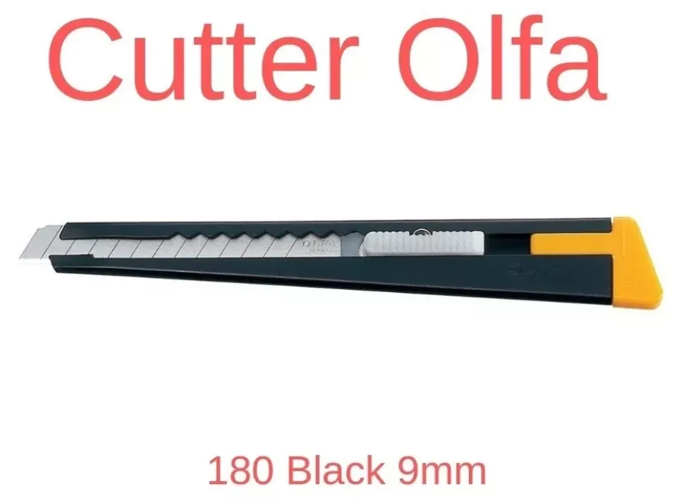 Cutter OLFA 180 Black 9 mm.