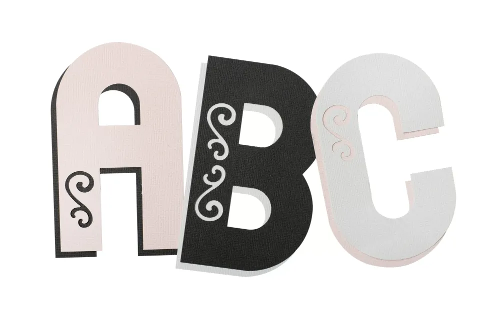 Decorative Elegant Font Punch Board We R Memory Keepers