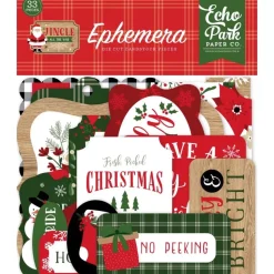 Die-Cut Ephemera Jingle All The Way Echo Park