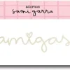 Die-Cut Madera Amigas Jane Sami Garra