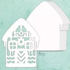 Die-Cuts Chipboard Álbum Base Gingerbread House Mintay