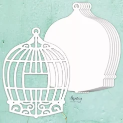 Die-Cuts Chipboard Álbum Base Birdcage Mintay