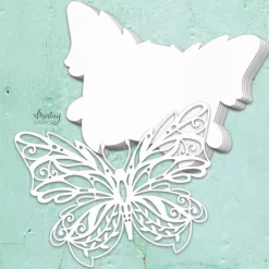 Die-Cuts Chipboard Álbum Base Butterfly Mintay