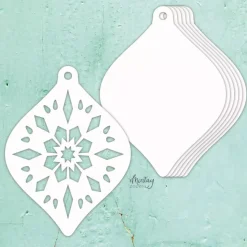 Die-Cuts Chipboard Álbum Base Christmas Bauble Mintay
