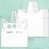 Die-Cuts Chipboard Álbum Base Unicorn Mintay