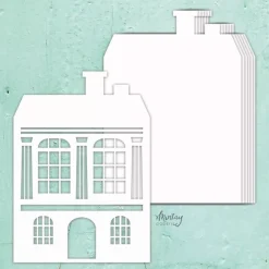 Die-Cuts Chipboard Álbum Base House Mintay