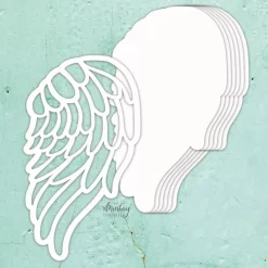 Die-Cuts Chipboard Álbum Base Angel Wing Mintay
