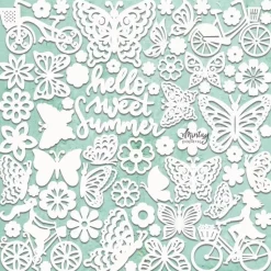 Die-Cuts Chipboard Summertime Mintay