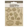 Die-cuts de chipboard Conchas y Peces Songs Of The Sea Stamperia