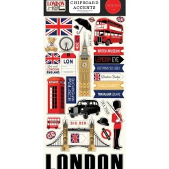 Die-cuts de chipboard London Carta Bella