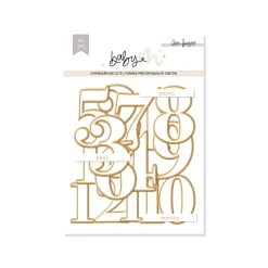 Die-Cuts de Chipboard Números Baby M Lora Bailora
