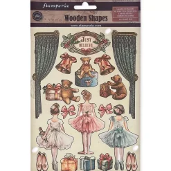 Die-cuts de madera Ballet The Nutcracker Stamperia