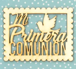 Die-cuts de madera Mi primera comunión Dayka