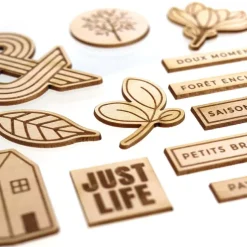 Die-cuts de madera Or Saisong Florilèges Design