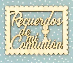 Die-cuts de madera Recuerdos de mi comunión Dayka