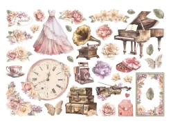 Die-Cuts Ephemera Amor Romance Forever Stamperia