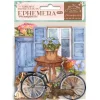Die-Cuts Ephemera Bicicleta y Flores Welcome Home Create Happiness Stamperia