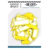 Die-cuts Etiquetas Amarillo sol Yellow Florilèges Design