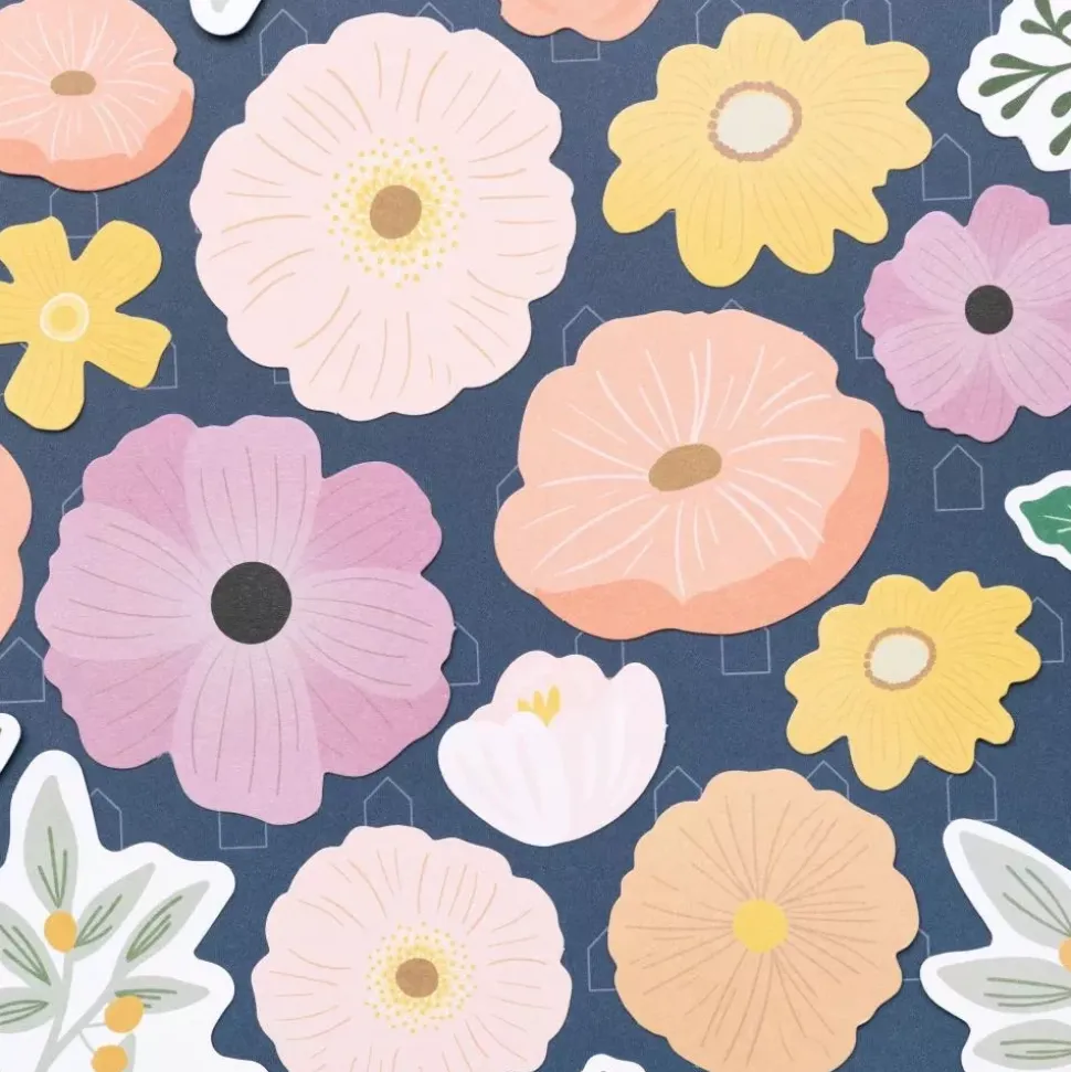 Die-Cuts Floral Peaceful Heart Jen Hadfield