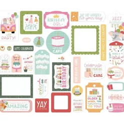 Die-Cuts Frames & Tags A Birthday Wish Girl Echo Park