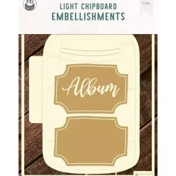 Die-Cuts Light Chipboard Album Base Jar P13 15x20cm