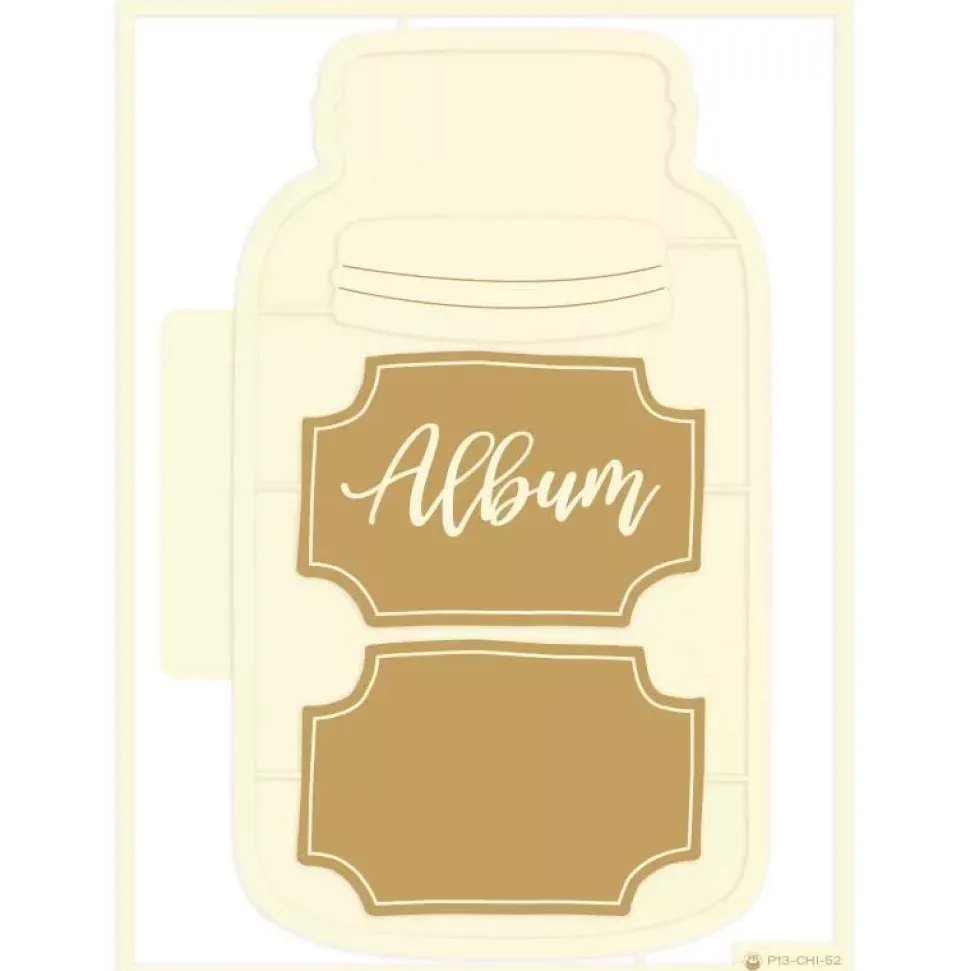 Die-Cuts Light Chipboard Album Base Jar P13 15x20cm