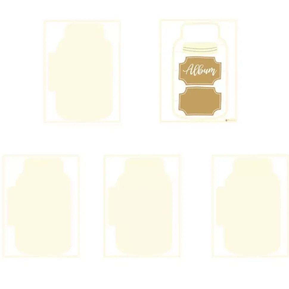 Die-Cuts Light Chipboard Album Base Jar P13 15x20cm