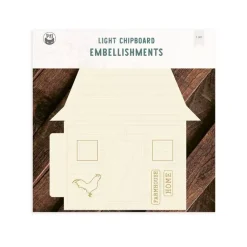 Die-Cuts Light Chipboard Album Base Farmhouse Farm Sweet Farm P13