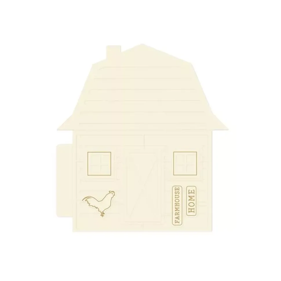 Die-Cuts Light Chipboard Album Base Farmhouse Farm Sweet Farm P13