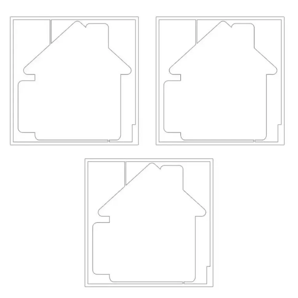 Die-Cuts Light Chipboard Album Base Home Refill P13 15x15cm