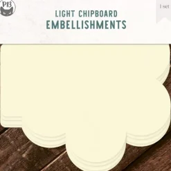 Die-Cuts Light Chipboard Album Base Flower P13 15x15cm