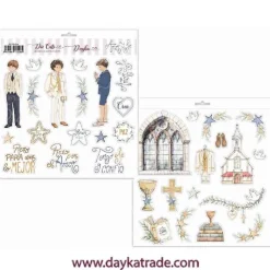 Die-Cuts Recortables niño Amor y Fe Dayka