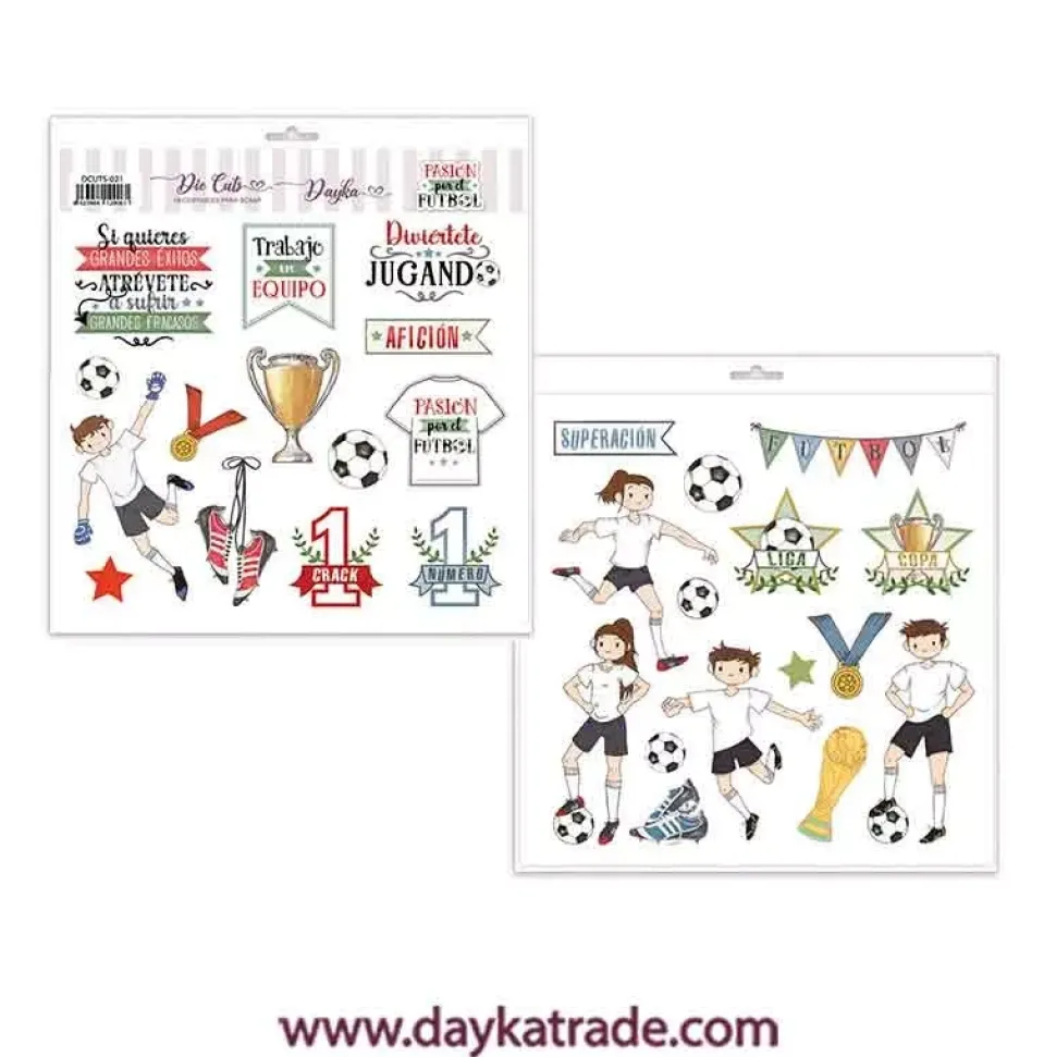 Die-Cuts Recortables Pasión por el Fútbol Dayka