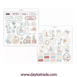 Die-Cuts recortables Puro Amor Azules Dayka