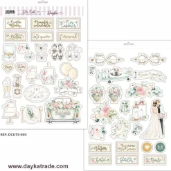 Die-Cuts Recortables Recién Casados Dayka