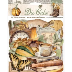 Die-cuts Romantic Golden Harmony Stamperia