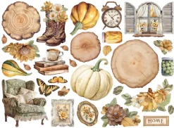 Die-cuts Romantic Golden Harmony Stamperia