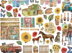 Die-cuts Sunflower Art Stamperia