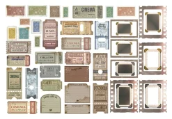 Die-Cuts Tickets Ephemera Create Happiness Christmas Plus Stamperia