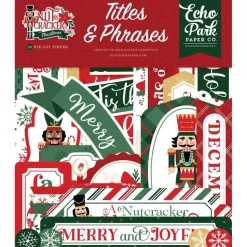 Die-cuts Titles & Phrases Nutcracker Christmas Echo Park